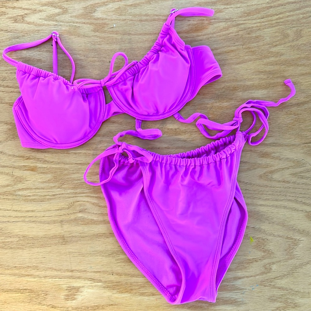 Hot pink bikini
